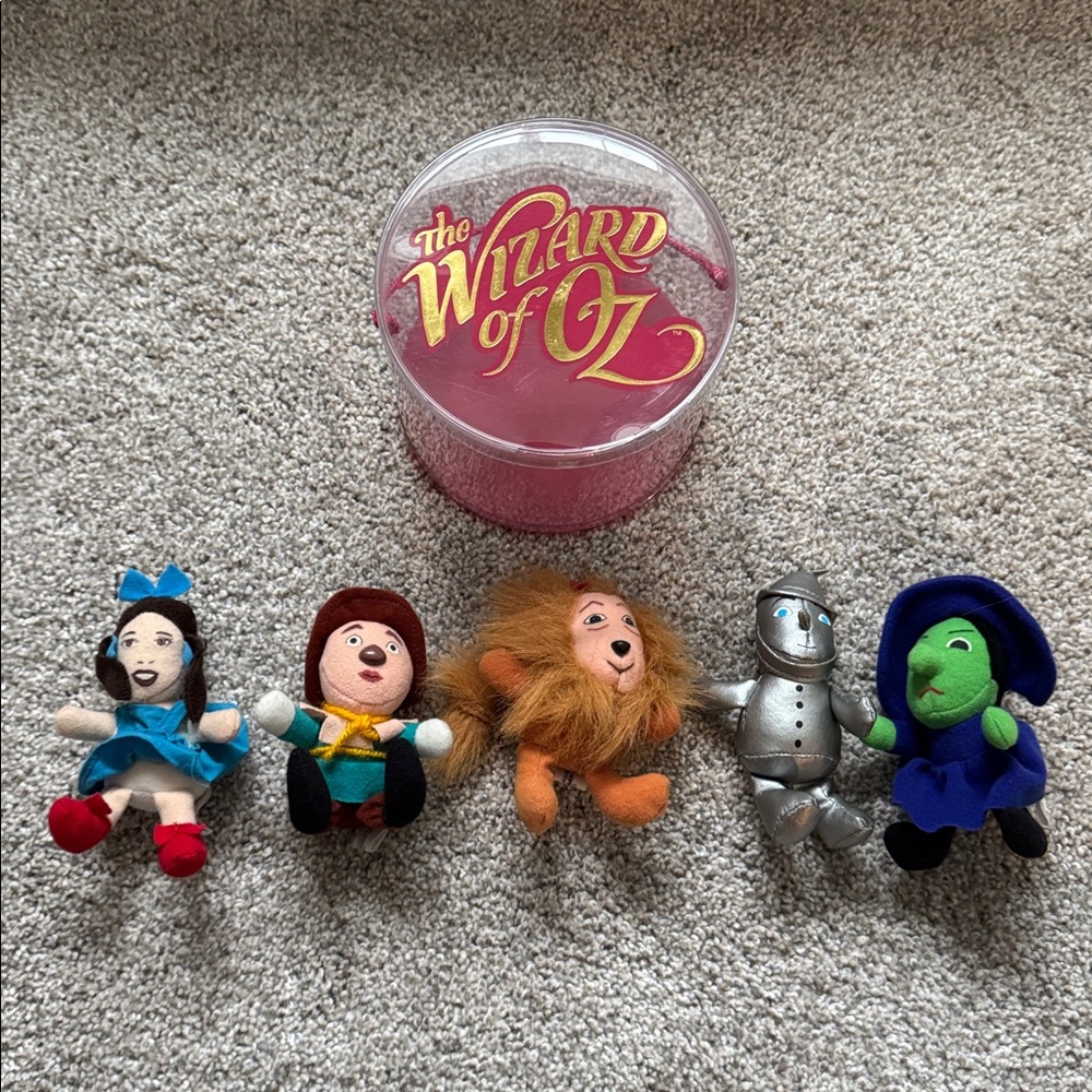 Vintage The Wizard of Oz Mini Plush Doll Figures Turner Entertainment Company